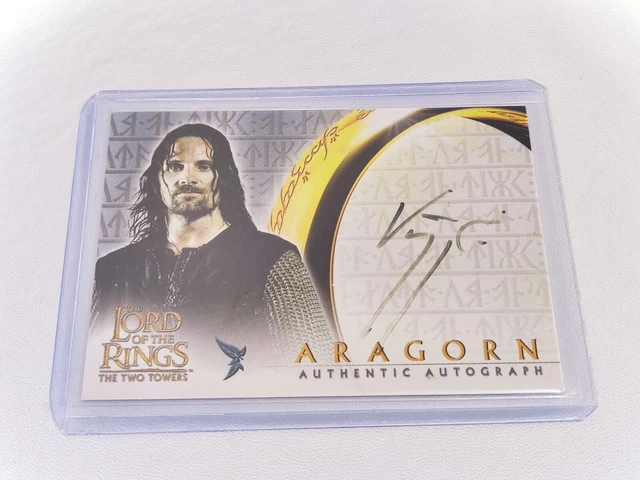 2001 Topps Lord of the Rings Fellowship of the Ring Auto VIGGO MORTENSEN Aragon