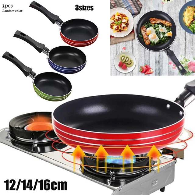 Mini Frying Pan Non-Stick Steel Frypan Pot Saucepan Random Color For Cookware