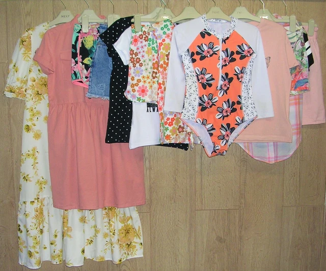 NEXT SHEIN  PRIMARK etc Girls Summer Bundle Dress Shorts Tops Age 9-10 140cm