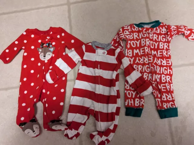 Carter's sleepers 1 Piece Babies first Christmas Colorful Warm Size NB