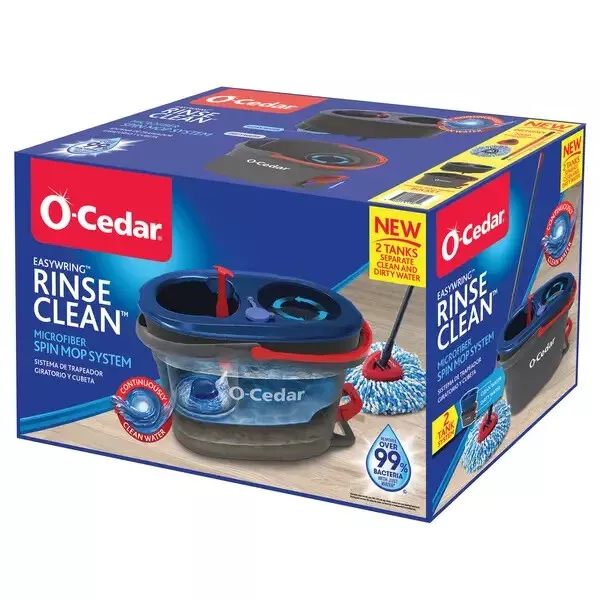 O-Cedar EasyWring Rinse Clean Spin Mop & Bucket