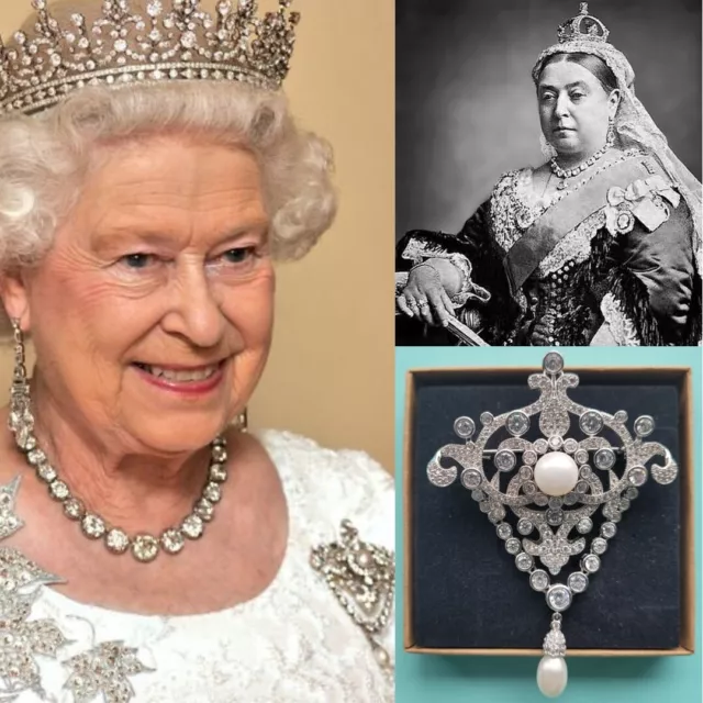 Queen Victoria's Diamond jubilee brooch, Queen Elizabeth,Royal Replica,Victorian