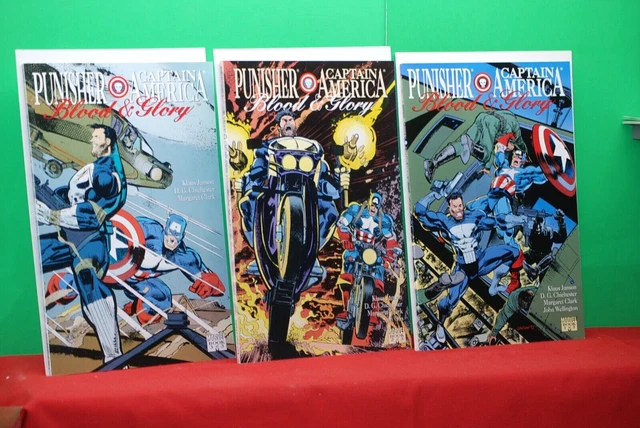 Punisher Captain America Blood & Glory Tpb  ( 1-3  Complete Set)  1992 Nm+