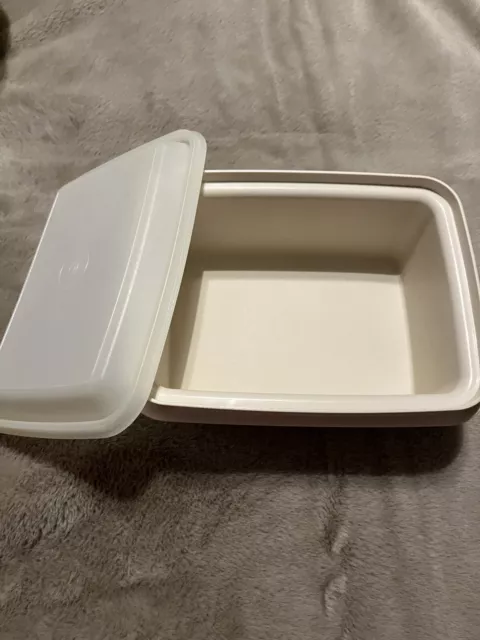 Vintage Tupperware Ice Cream Freeze N Save Container 1254 1255