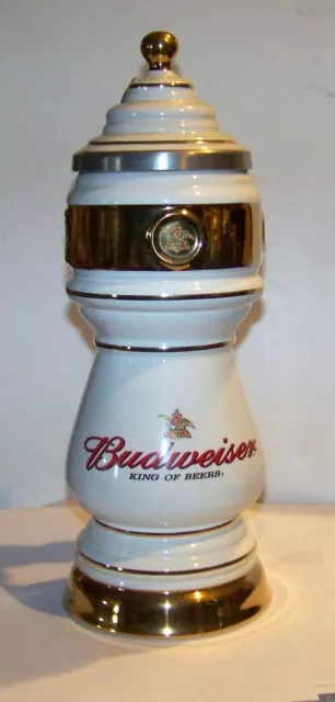 Anheuser Busch Budweiser Draught Tower Beer Stein CS461 w/ Box + COA