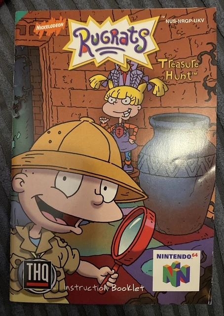 Rugrats Treasure Hunt Manual  (Nintendo 64, N64)