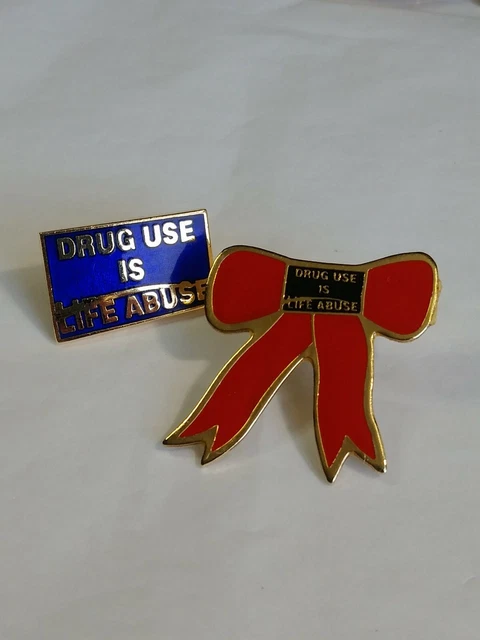 Drug Use Life Abuse Lapel Pins Orange County Sheriff Advisory Council Lot Of 2