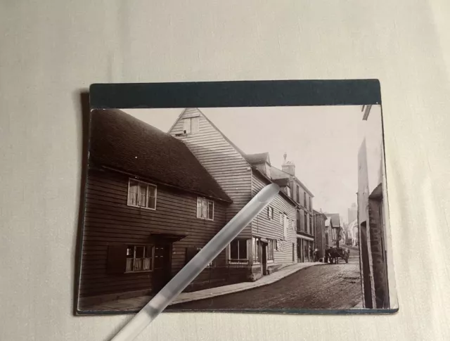 Antique 1890s Bishop’s Stortford Bridge Street United Kingdom Albumen Photo