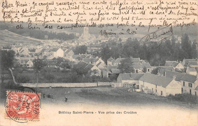 CPA - BETHISY-SAINT-PIERRE - Vue prise des Croûtes