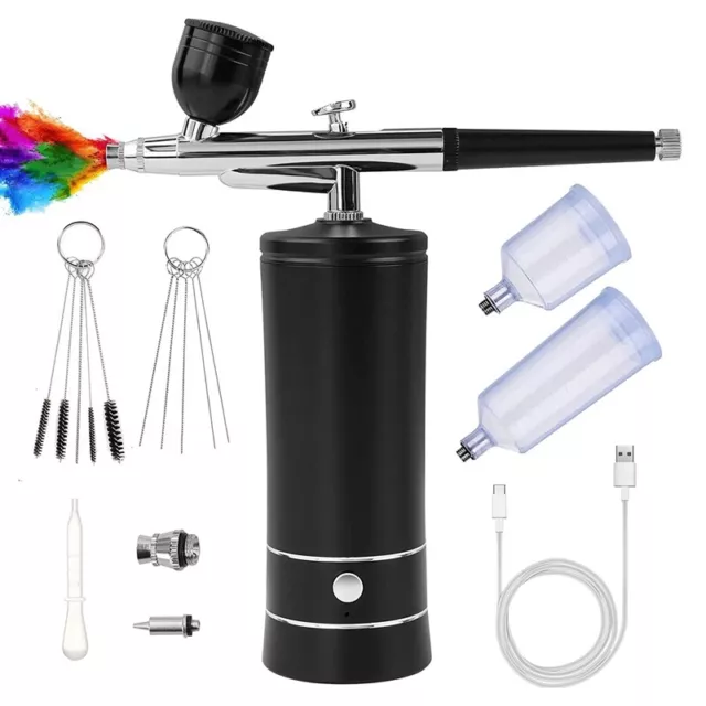 Air Brush Kit with Compressor, Air Brush Rechargeable Portable High7689