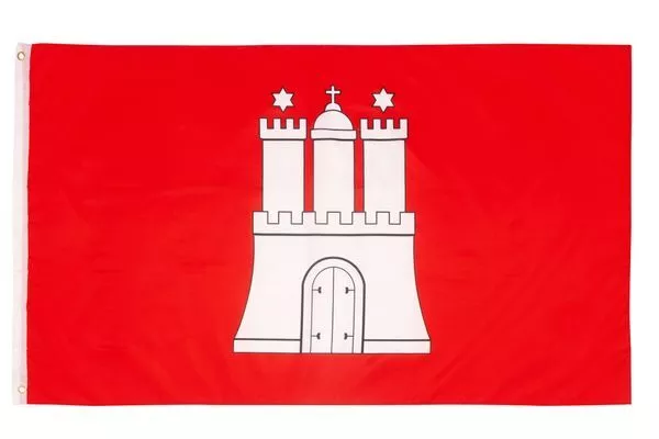 Hamburg Flagge Fahne 90 150 Cm Perle Hissflagge 90X150cm Fahnen Norden 2 Ösen