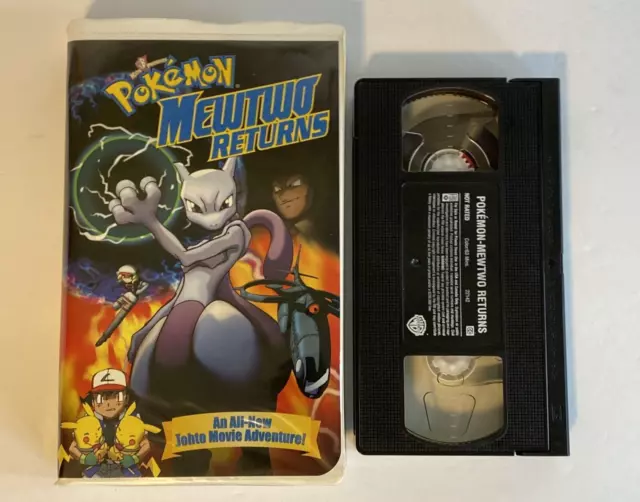 Pokemon Mewtwo Returns Movie VHS Johto Adventure Clamshell 2001 TESTED