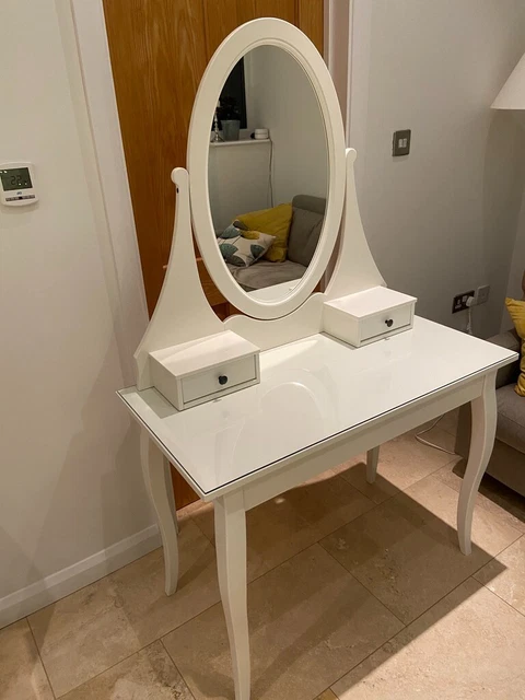 Hemnes dressing table with mirror discount