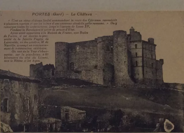 Cpa Portes   ( Gard 30 ) Le Château