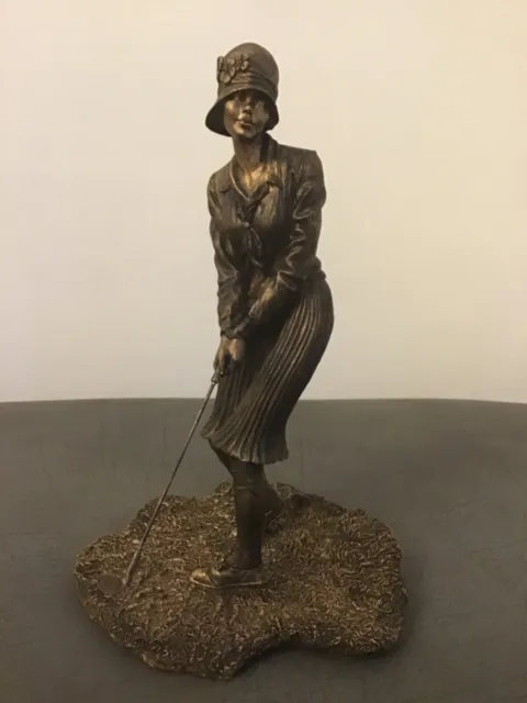 Golf Figurine female Sherratt & Simpson Dated 2005 Numbered 57376 large
