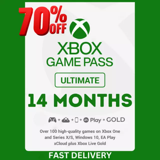 Xbox Game Pass Ultimate 12-Months + Bonus Month | Global Live Gold 🌍 No Code🎮
