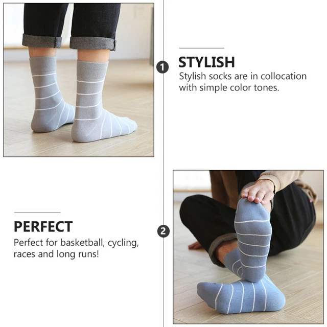 5 Pairs Chaussettes Épaissies Chaussettes Pour Hommes D'hiver 12