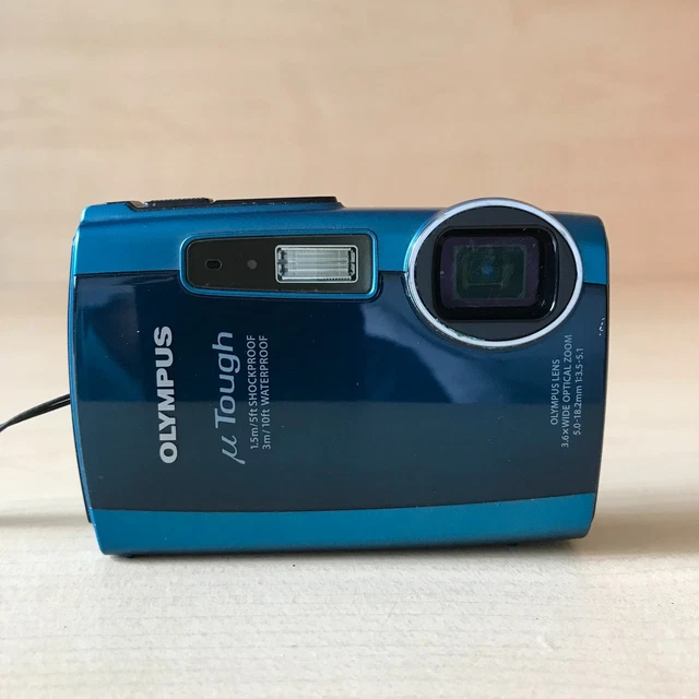 Olympus Stylus Tough 3000 12.0 MP Digital Camera Blue Shockproof Waterproof