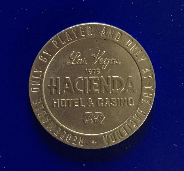 RARE 1979 Hacienda Hotel Casino Las Vegas NV $1 Token Coin-Cowboy & Horse