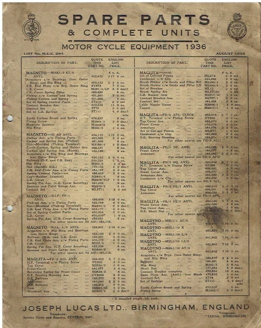 Parts Catalogues, Car Manuals & Literature, Vehicle Parts