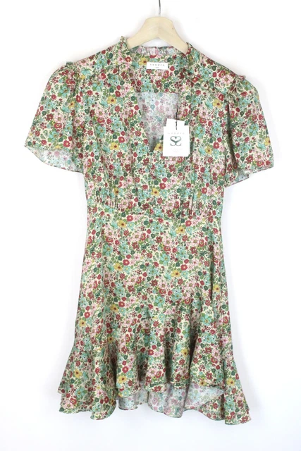 Sandro Per The Future Fee Abito Donna (Eu) 36 Manica Corta Stampa Floreale Mini