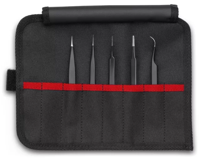 Knipex 92 00 01 ESD Universalpinzetten-Set ESD 5-teilig