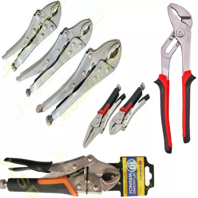 PLIERS 4", 5", 7" or 10" Grove MOLE GRIPS LOCKING GRIP long nose cushion grip