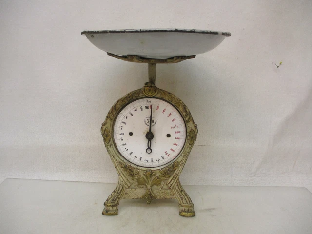 x-20500	Alte Antik Vintage Jugendstil Tellerwaage,Wirtschaftswaage