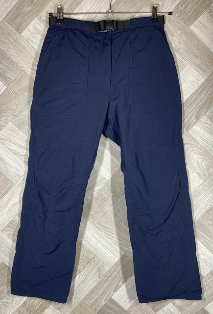 Pantaloni da passeggio/escursionismo da donna blu navy islandesi taglia XS con cintura foderati