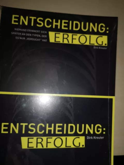 ENTSCHEIDUNG ERFOLG | Dirk Kreuter | Brandneu & OVP