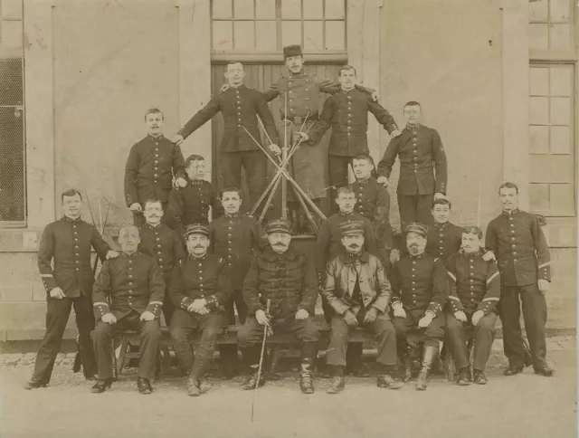 Photographie militaires officiers Belfort 42ème régiment d'infanterie armée