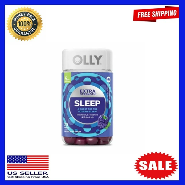 OLLY EXTRA STRENGTH Sleep Dietary Supplement Gummy, 5mg Melatonin 70