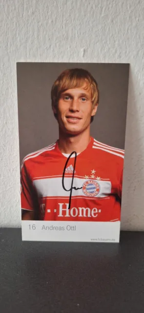 FC Bayern München - Original signierte Autogrammkarte - Andreas Ottl