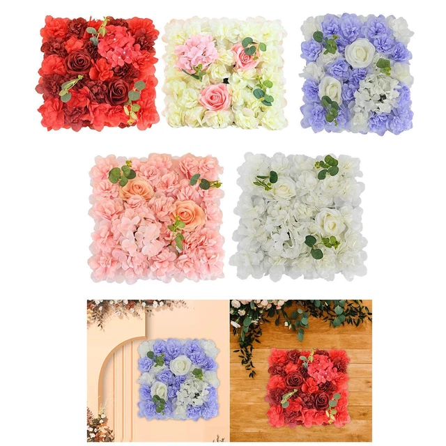 Kit DIY Couronnes De Fleurs Artificielles - Lot De 20 Couronnes à Décorer, Fleurs Blanches, Rubans, Baies
