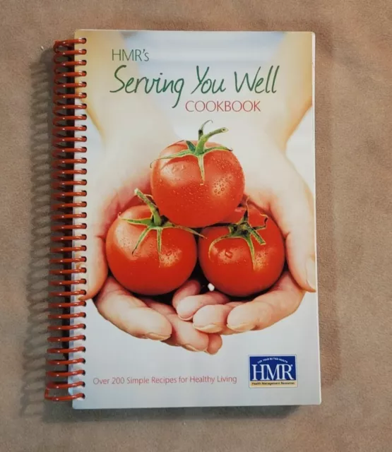 Libro de cocina HMR'S Serving You Well programa HMR dieta 200 recetas simples encuadernado en espiral