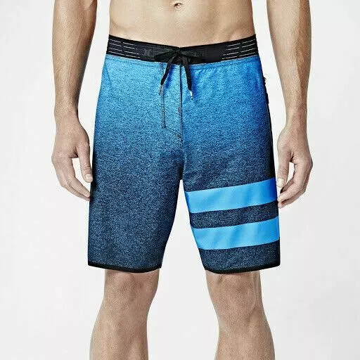 Men's HURLEY PHANTOM JULIAN P60 ELITE BOARDSHORTS Blue Swimming Trunks MSRP $150