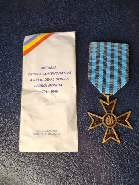 Romania veteran ww2 Commemorative Cross Medal of the Second World War 1941-1945.