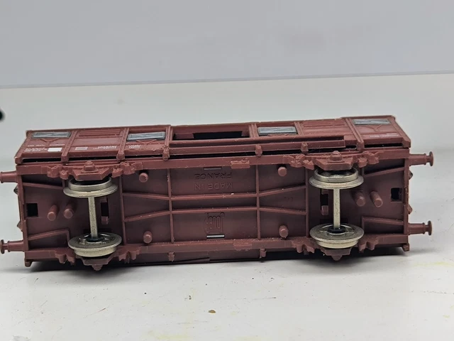 Wagon Jouef HO - Calberson Rouge - Marchandises Couvert - Pièce Détachée/Collection