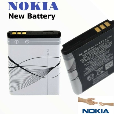 2wh li-Ion Nero BATTERIA per Nokia tipo bl-5b 3,7v 600mah/2 