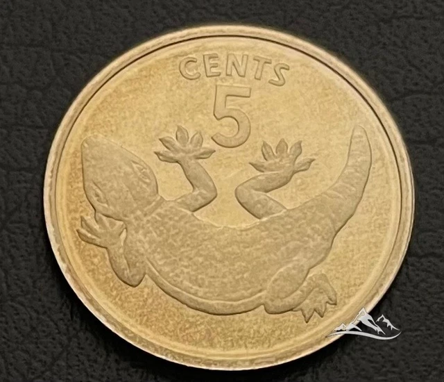Kiribati Gilbert Islands 5 cents coin 1979 Proof. KM #3. Gecko lizard. Animals