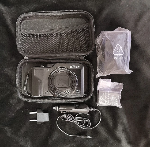 Nikon 16MP COOLPIX A1000 BK Black ISO 6400 Digital Camera w/ Xtra Battery/Case