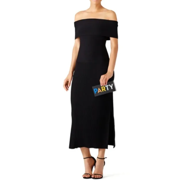 Elizabeth and James Black Marbella Dress Size Medium $495