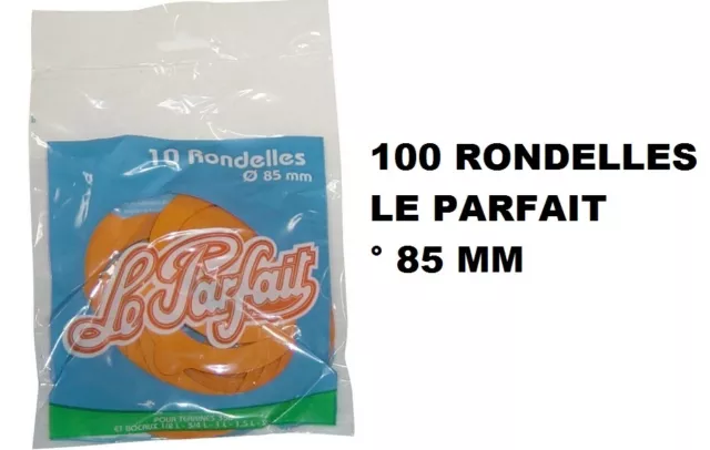 100 Rondelles Joints bocaux terrines °85MM LE PARFAIT