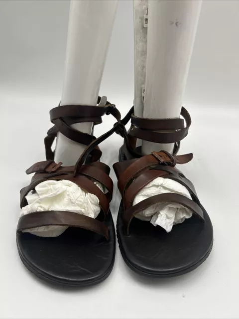 ALDO MEN’S LEATHER Gladiator Sandals Size US Sz 12 EU Size 45 Made In ...