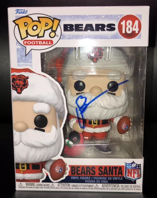 Brian Urlacher Chicago Bears Santa Christmas Signed Funko Pop Auto JSA COA HOF