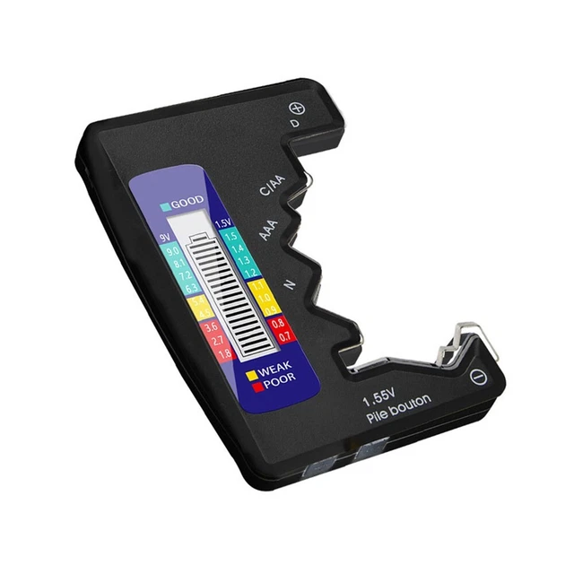 Testeur de batterie ABS durable avec écran LCD pour différents types de batter