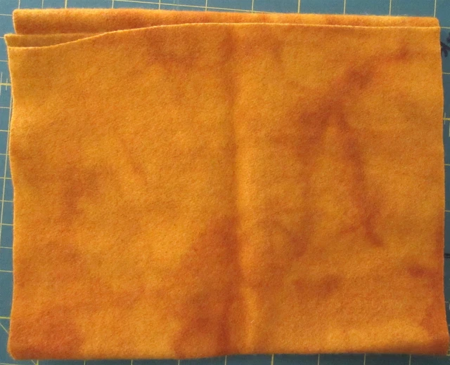 Aplique de gancho de alfombra teñido a mano primitivo de 9""x27"" naranja/naranja quemado 70% lana