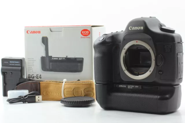 ⏯️ Canon EOS 5D 12.8MP Full Frame DSLR Camera w/ BG-E4 From JAPAN [Near...
