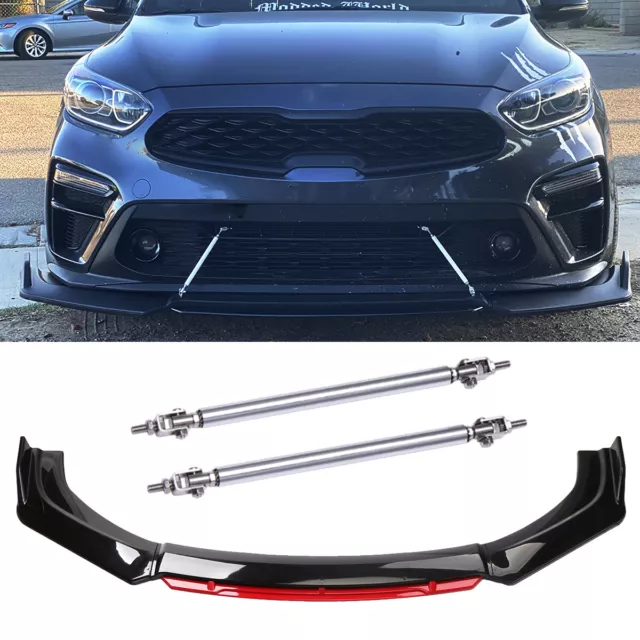 FOR KIA FORTE Forte5 Koup GT Front Bumper Lip Splitter Diffuser
