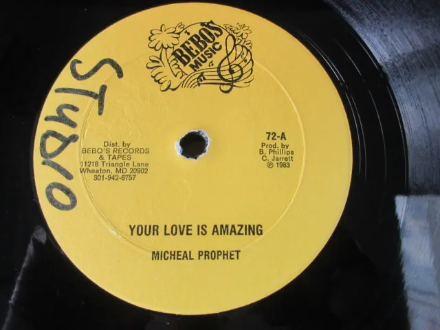 Micheal Prophet – Your Love Is Amazing/Pa-Pa Life – Picnic Time  - Reggae 12”